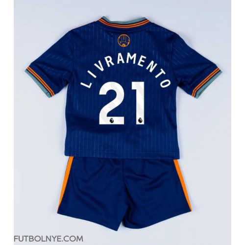 Camiseta Newcastle United Tino Livramento #21 Tercera Equipación para niños 2025-26 manga corta (+ pantalones cortos)